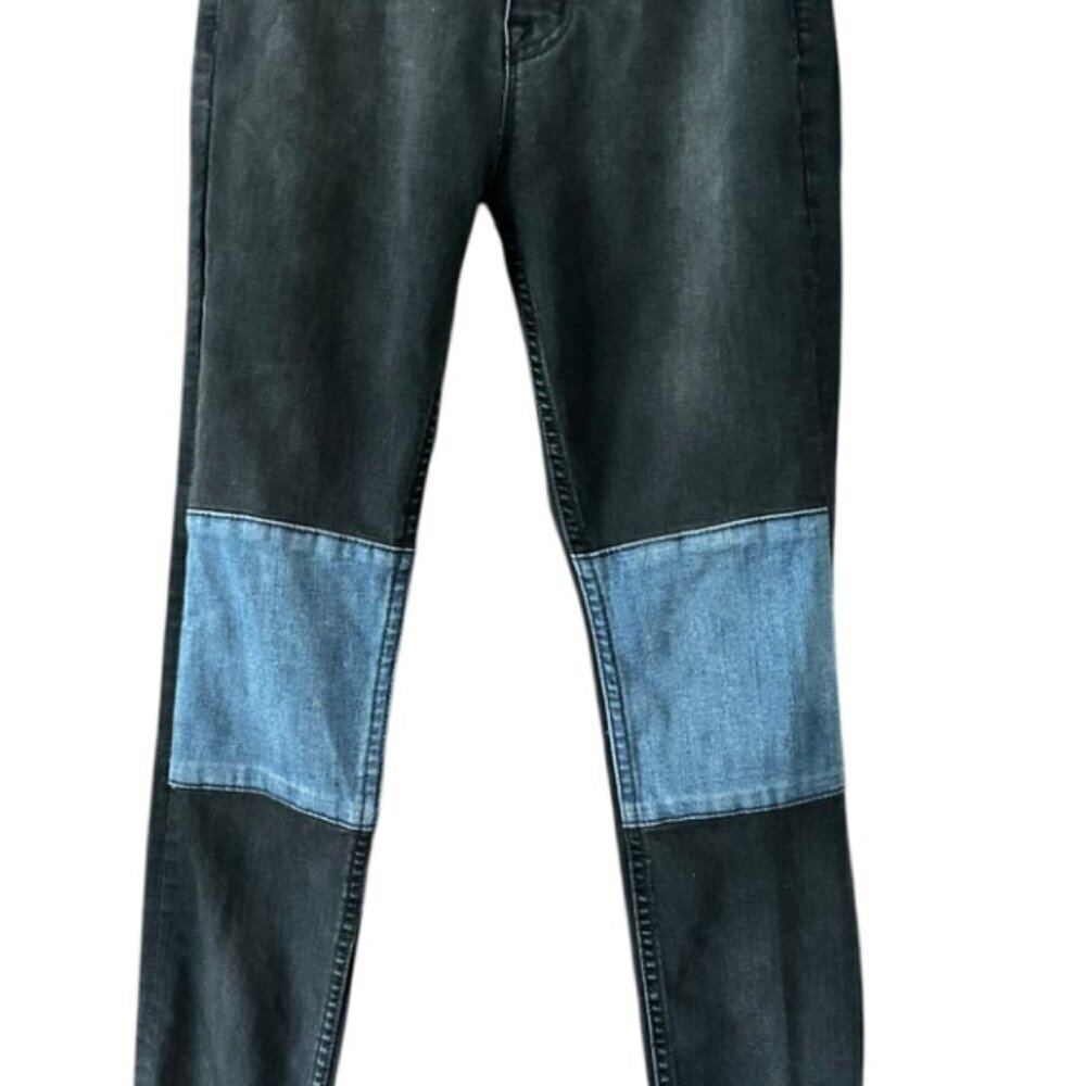 Urban Outfitters BDG Colorblock Patchwork High Rise Twig Ankle Jeans 26W​ - Picture 2 of 7